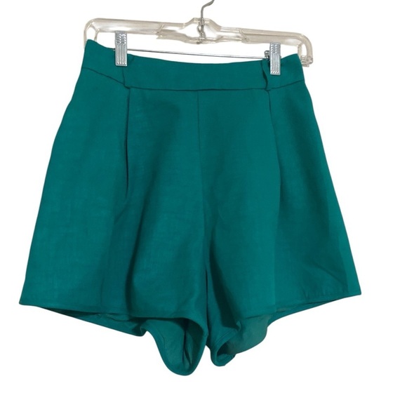 Peekskill set pant blouse women S teal ruffles button down event vacation Y2K - Picture 6 of 12